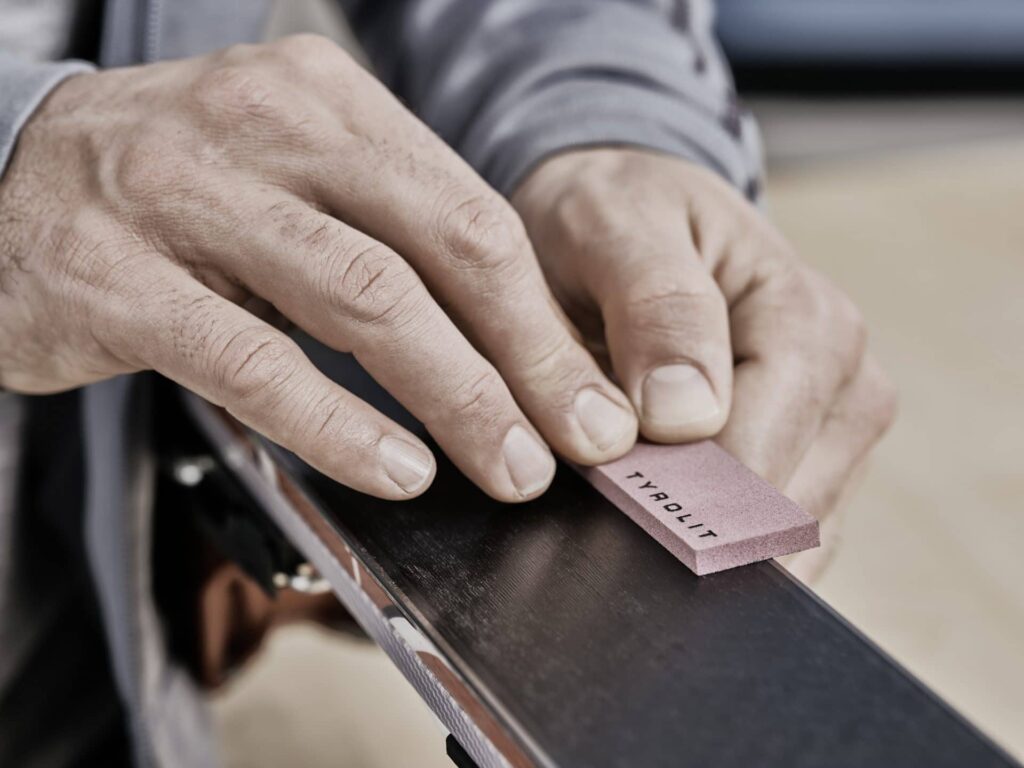 TYROLIT Life Ceramic File Application Sharpening Ski Edges