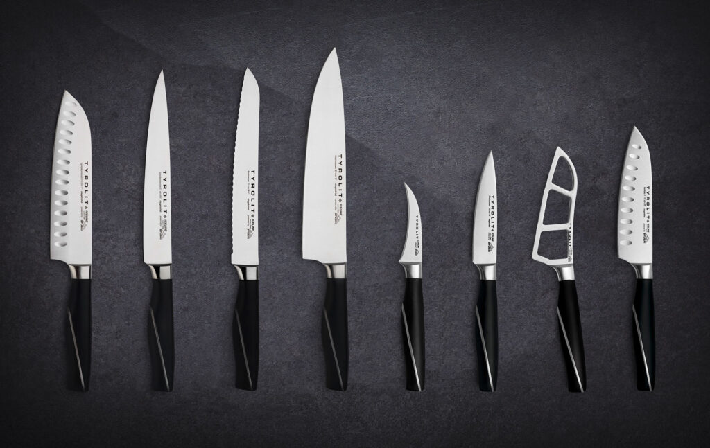 Knife sets from Tyrolit Life with Santoku knife and small Santoku