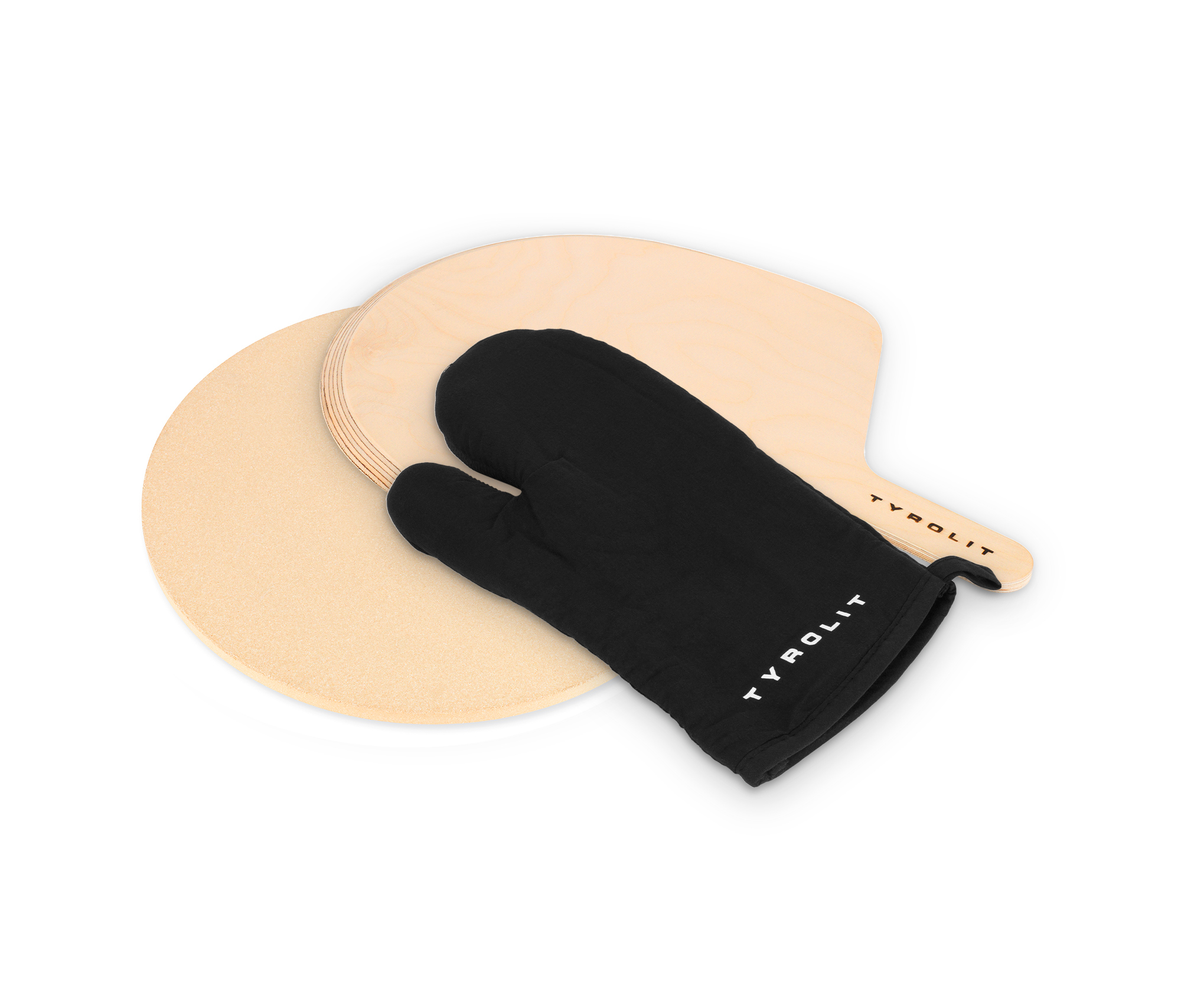 Pizza Stone Set with Shovel and Grill Glove by Tyrolit Life